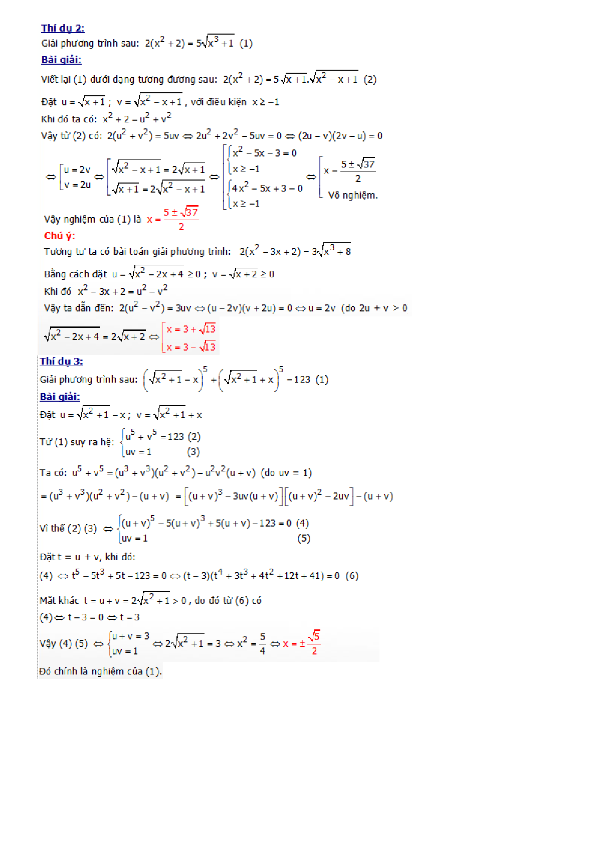 Chuyên đề phương trình và bất phương trình chứa căn (trang 7)