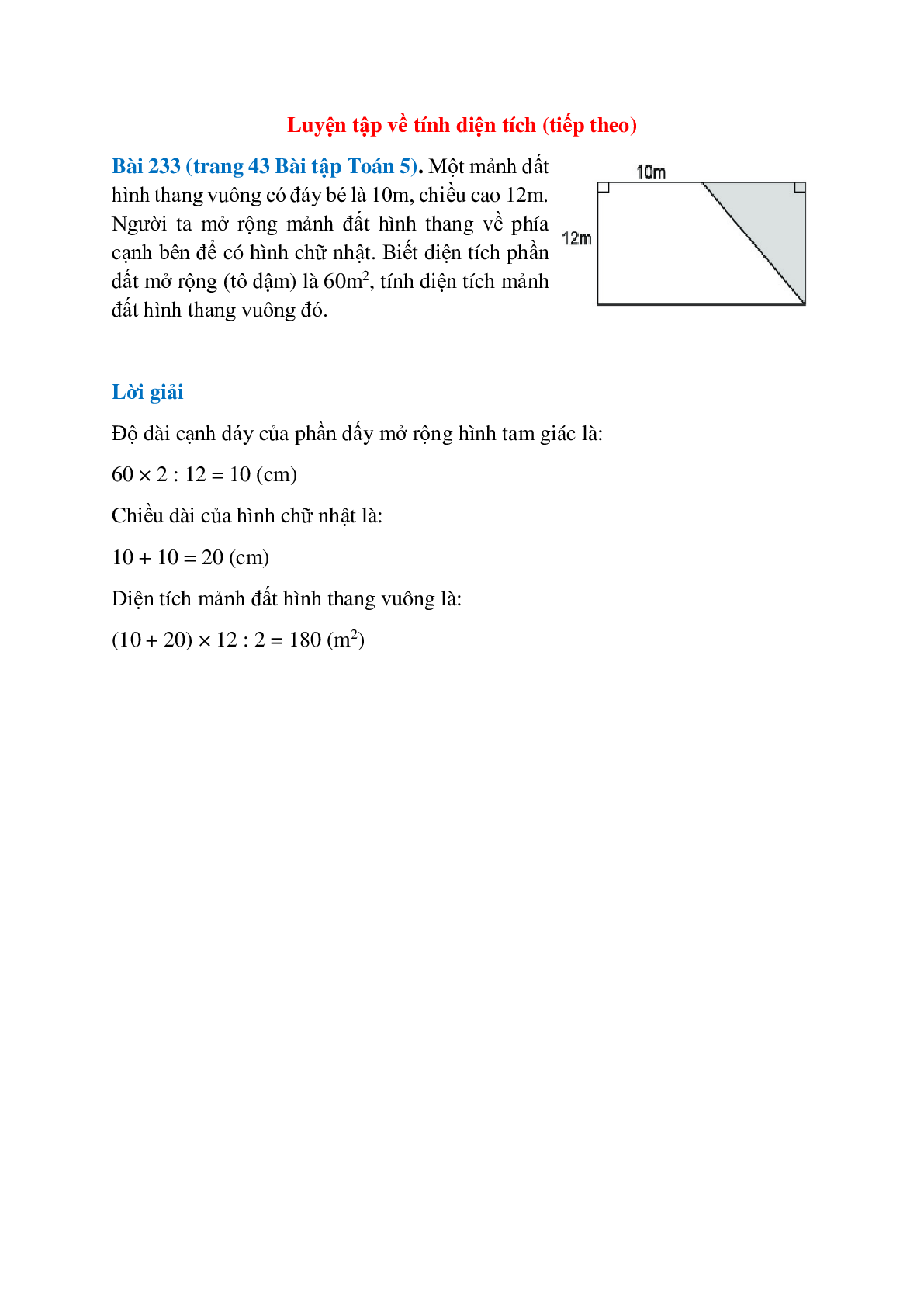 Cách vẽ và tính toán đường cao hình thang vuông đơn giản