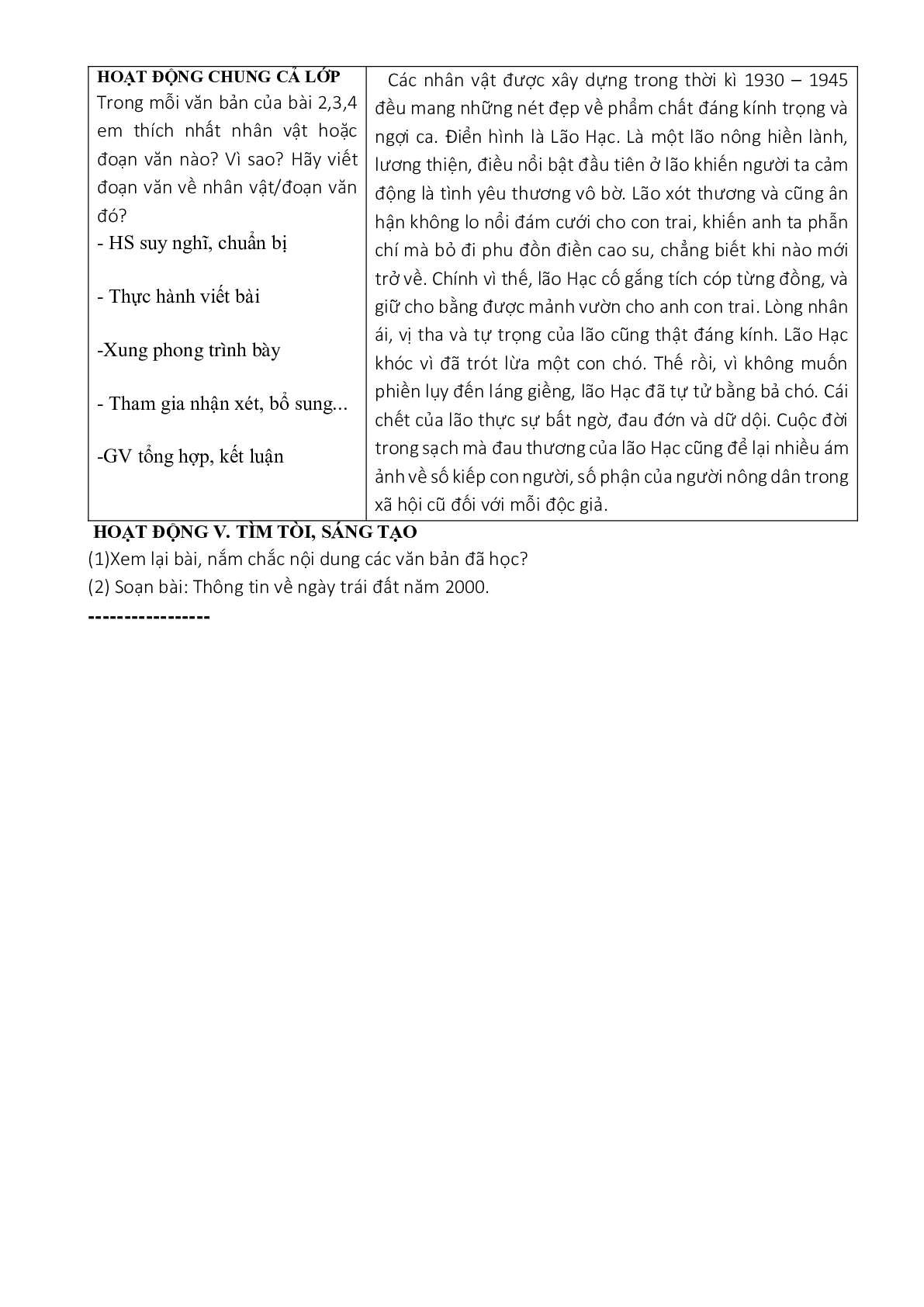 Giáo án ngữ văn lớp 8 Tuần 10 Tiết 38: Ôn tập truyện và ký việt nam mới nhất (trang 3)