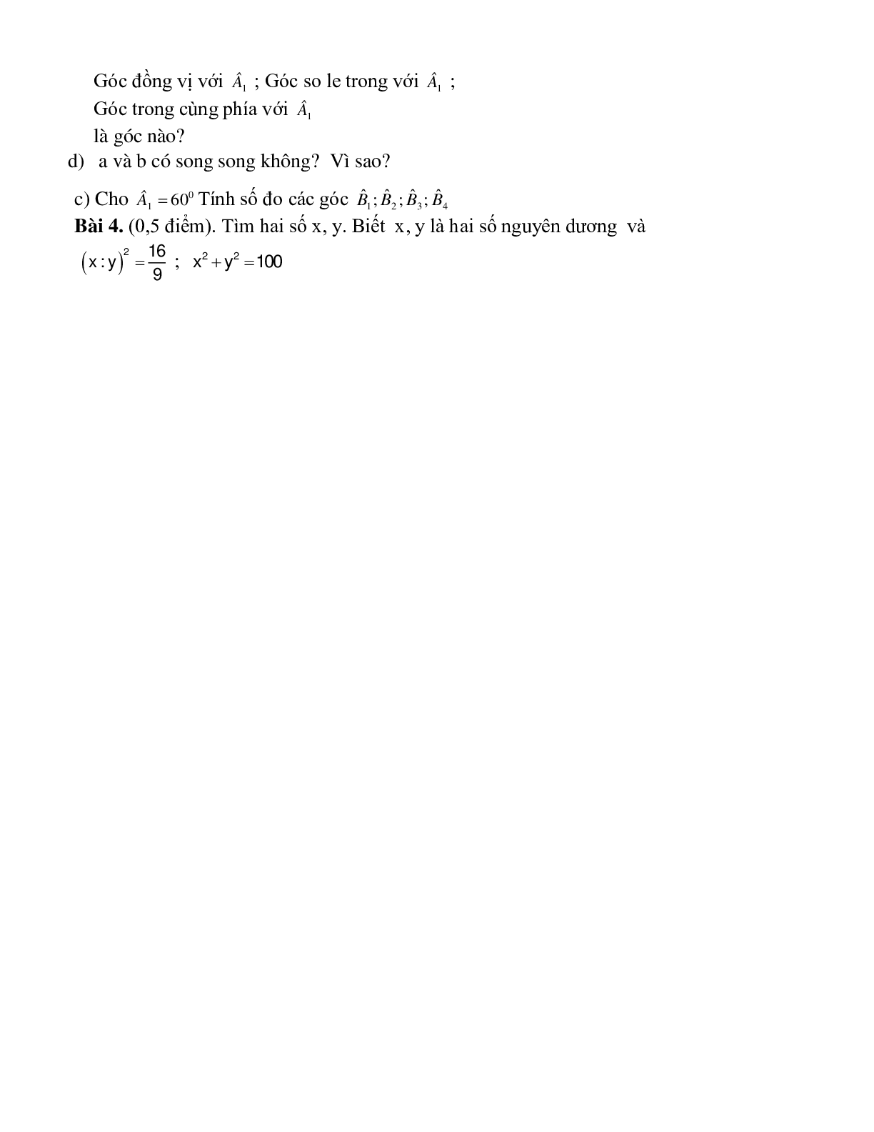 Ma trận đề kiểm tra giữa kì 1 Toán 7 (trang 6)