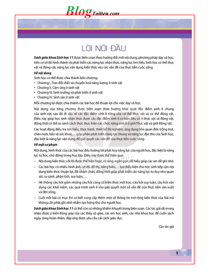 Sinh học lớp 11 Kết nối tri thức pdf (trang 3)