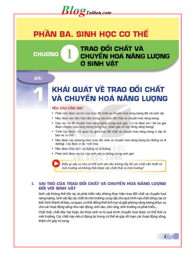 Sinh học lớp 11 Kết nối tri thức pdf (trang 5)