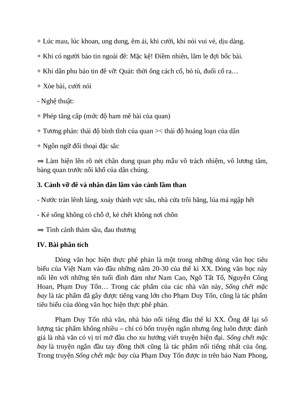 Sơ đồ tư duy bài Sống chết mặc bay dễ nhớ, ngắn nhất - Ngữ văn lớp 7 (trang 5)