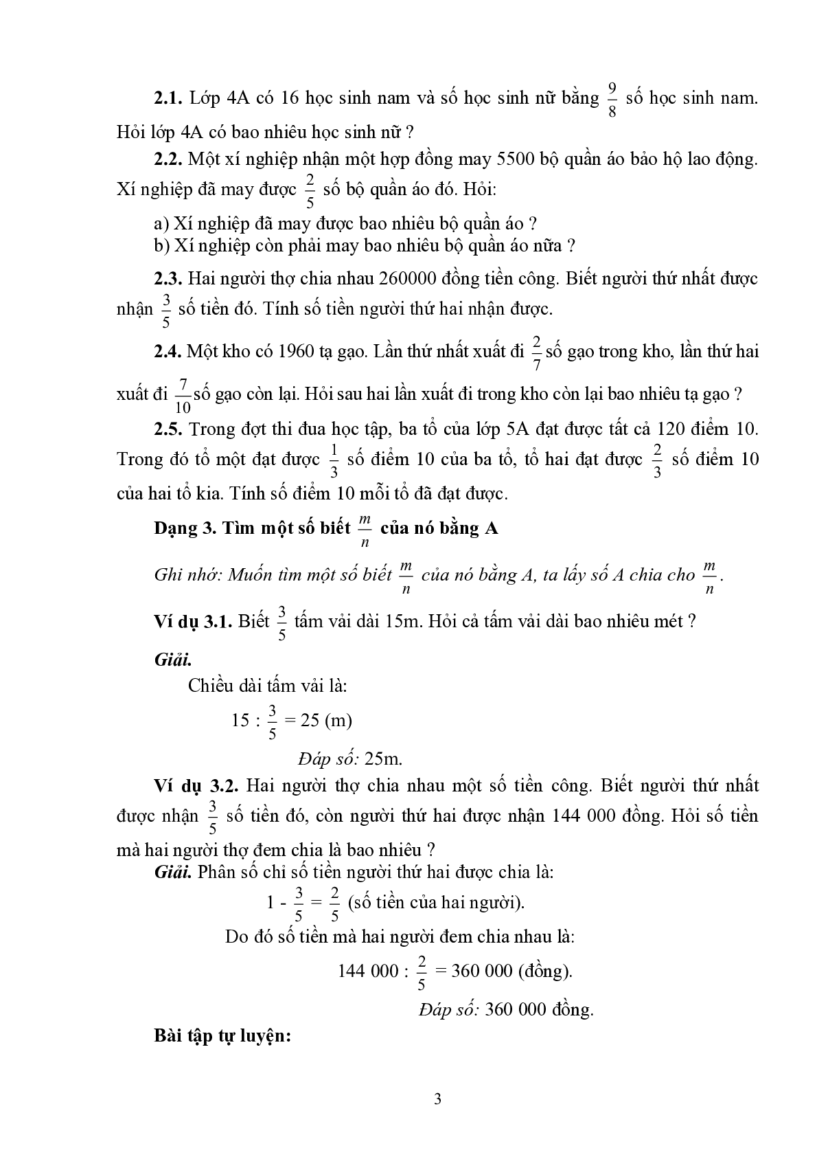 7 dạng bài toán tỉ số % môn Toán lớp 5 (trang 3)