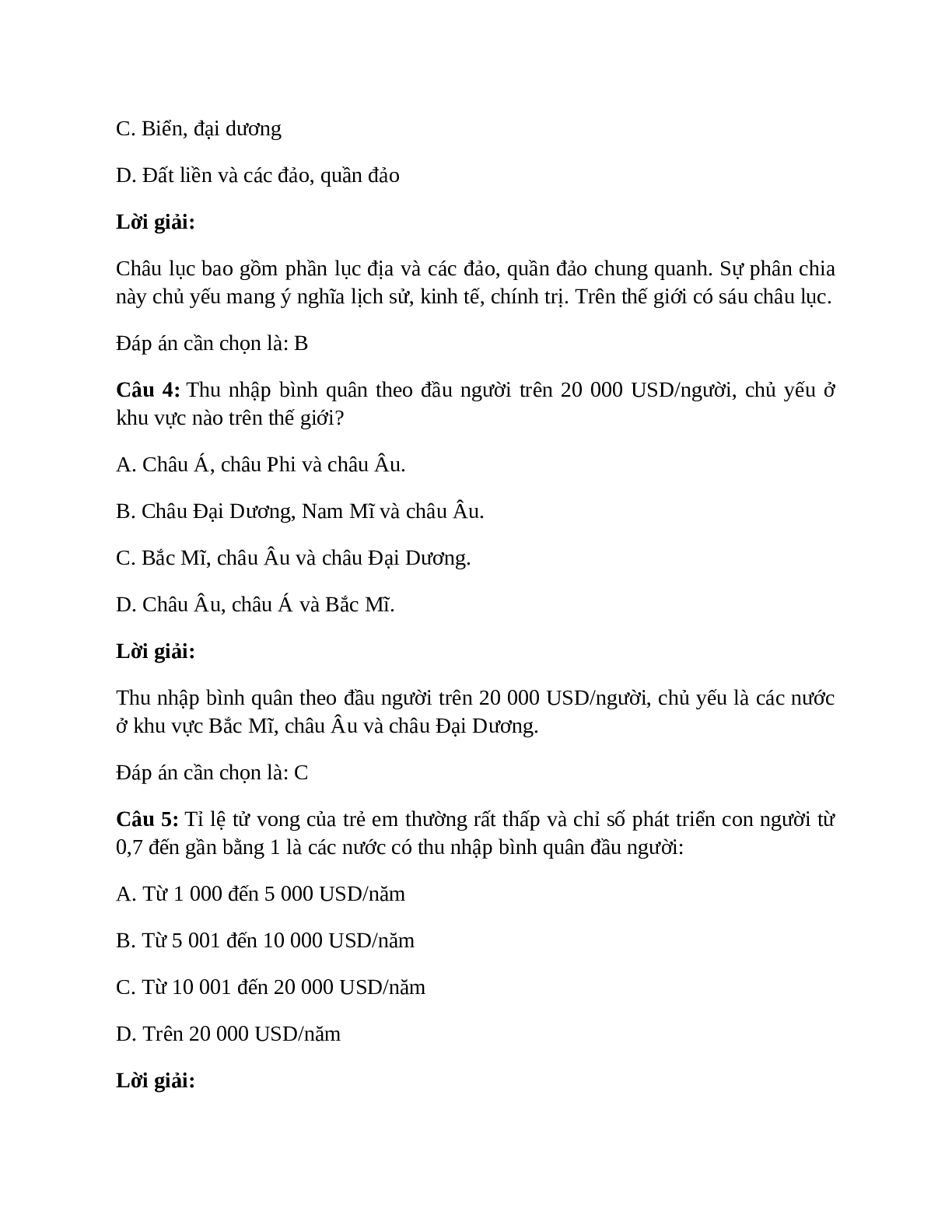 Địa Lí 7 Bài 25: Thế giới rộng lớn và đa dạng (trang 4)