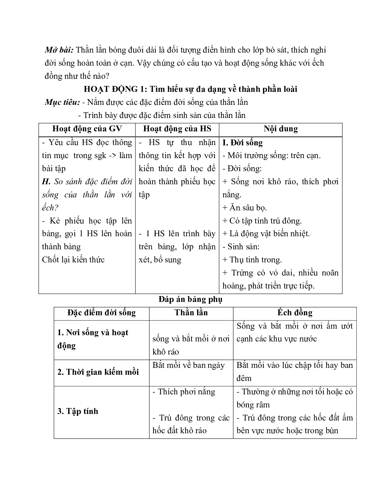 Giáo án Sinh học 7 Bài 38: Thằn lằn bóng đuôi dài mới nhất - CV5512 (trang 2)