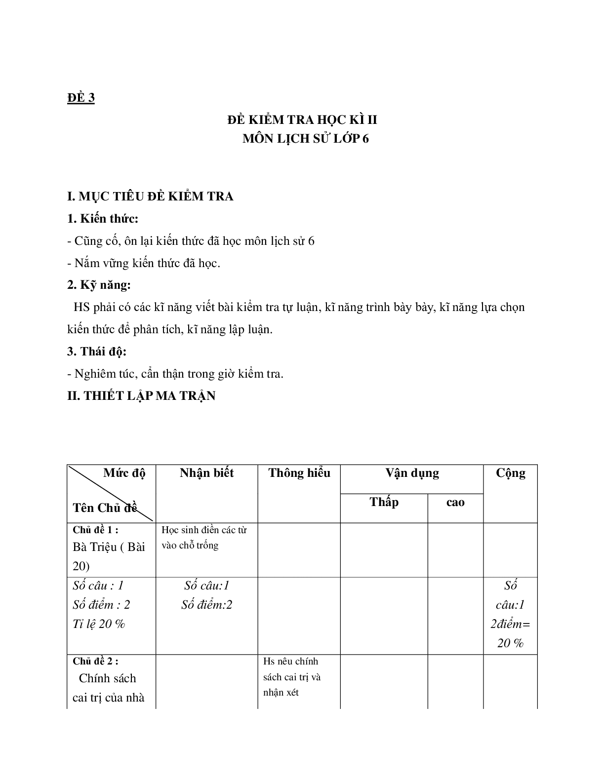 Bộ 4 đề thi Học kì 2 Lịch sử lớp 6 năm 2021 cực hay (trang 7)