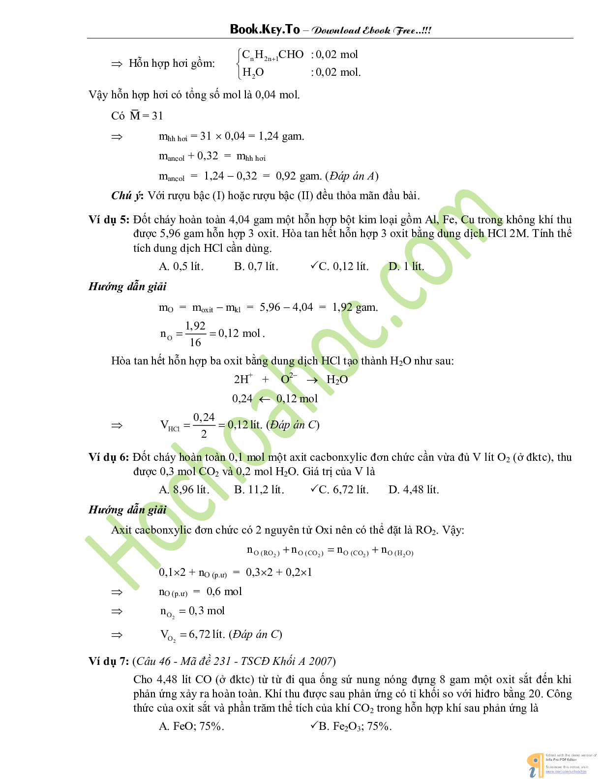 10 Phương pháp giải nhanh bài tập trắc nghiệm hóa học có đáp án (trang 10)