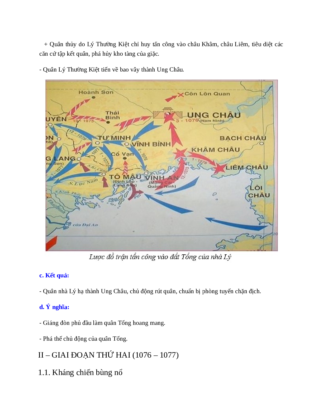 Lịch Sử 7 Bài 11 (Lý thuyết và trắc nghiệm): Cuộc kháng chiến chống quân xâm lược Tống (1075 - 1077) (trang 3)
