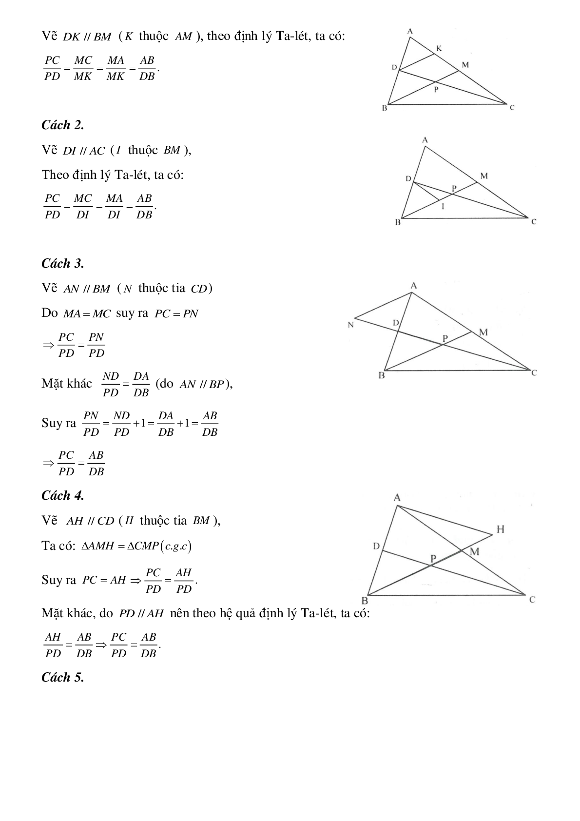 Tính chất đường phân giác của tam giác (trang 2)