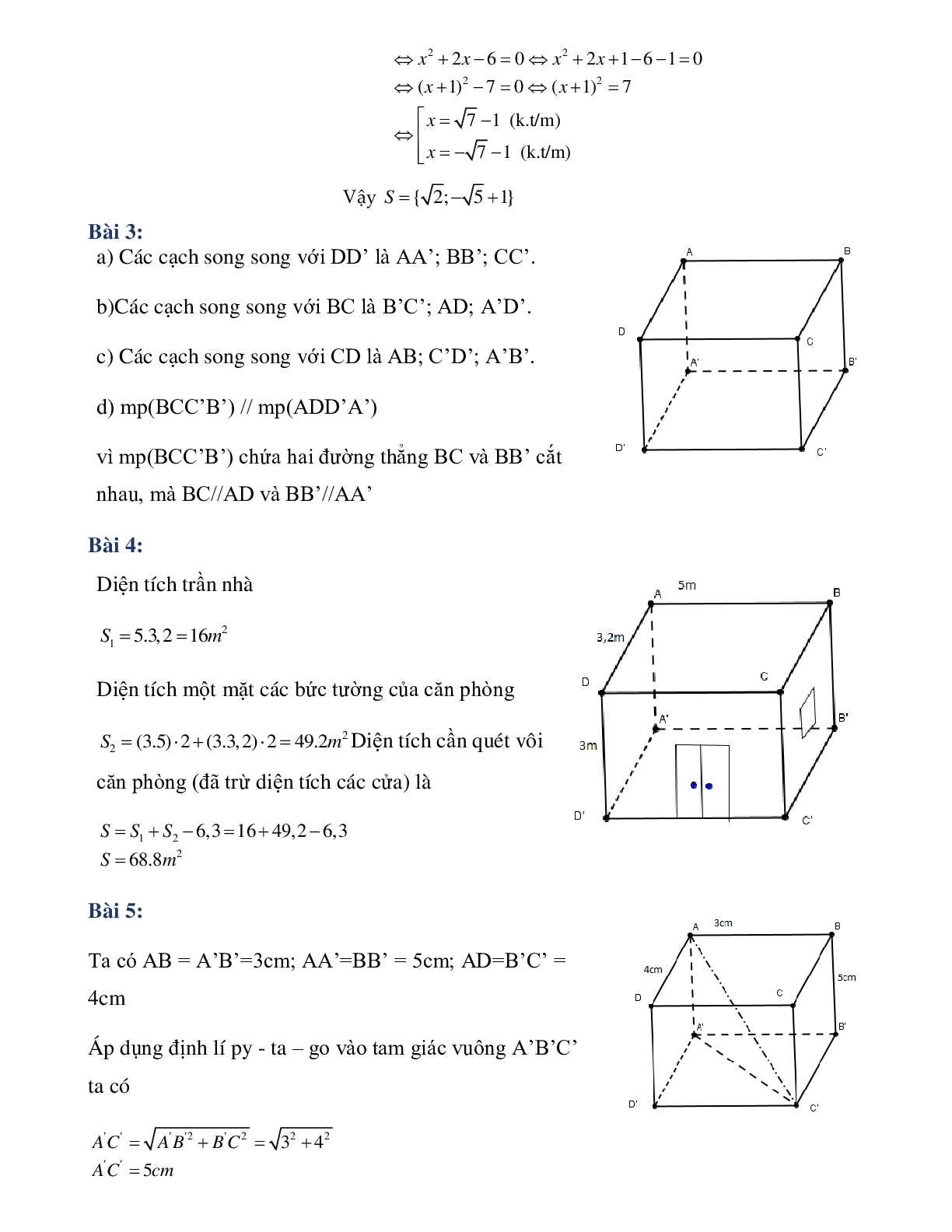 Phiếu bài tập tuần 30 - Toán 8 (trang 5)