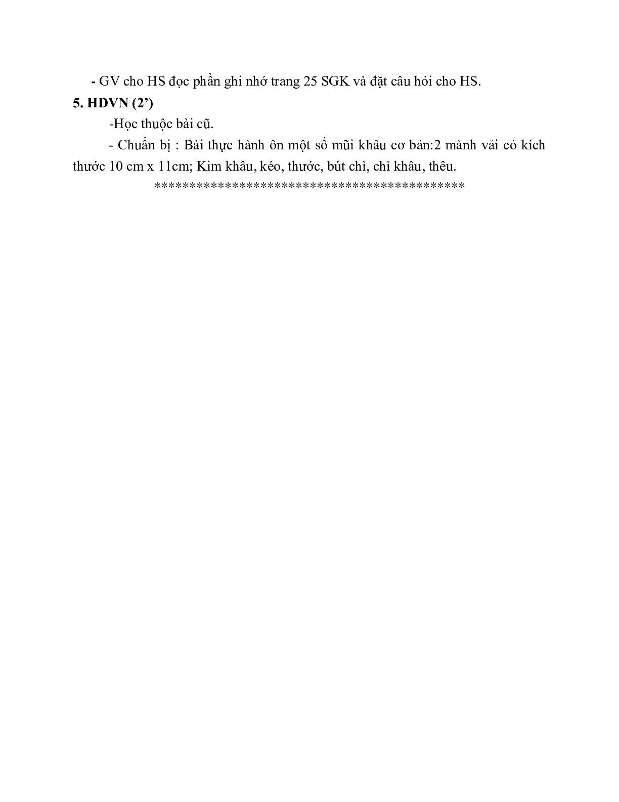 GIÁO ÁN CÔNG NGHỆ 6 BÀI 4: SỬ DỤNG VÀ BẢO QUẢN TRANG PHỤC (T2) MỚI NHẤT – CV5555 (trang 4)