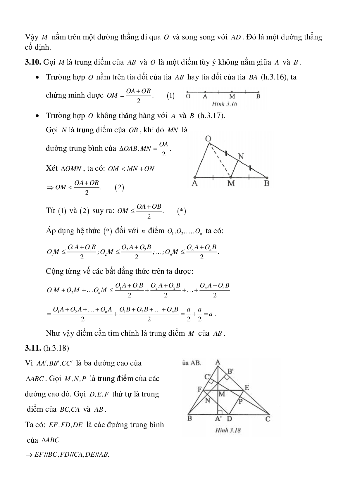 Đường trung bình của tam giác, của hình thang (trang 10)