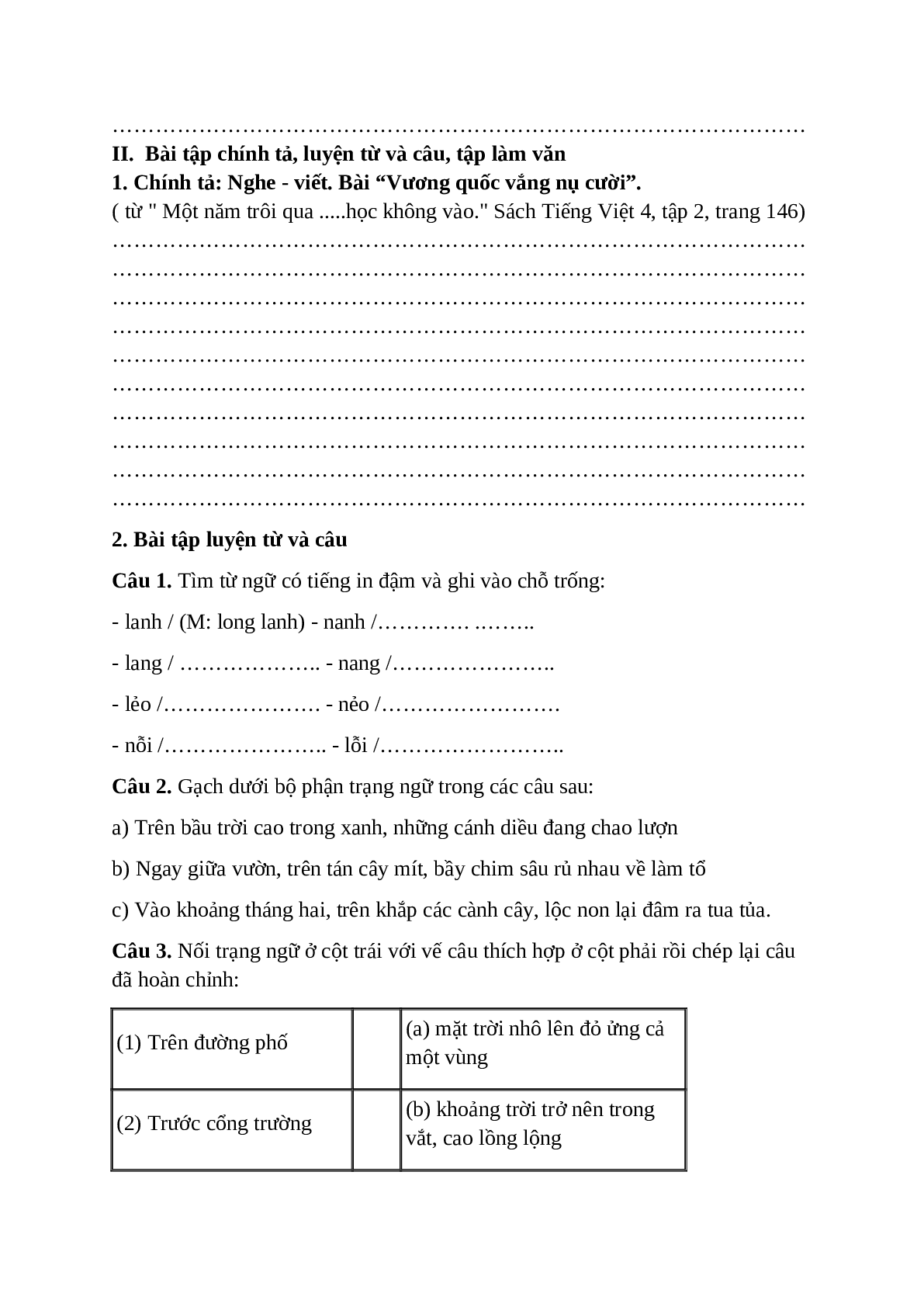 Bài tập cuối tuần môn Tiếng Việt lớp 4 tuần 31 (trang 3)