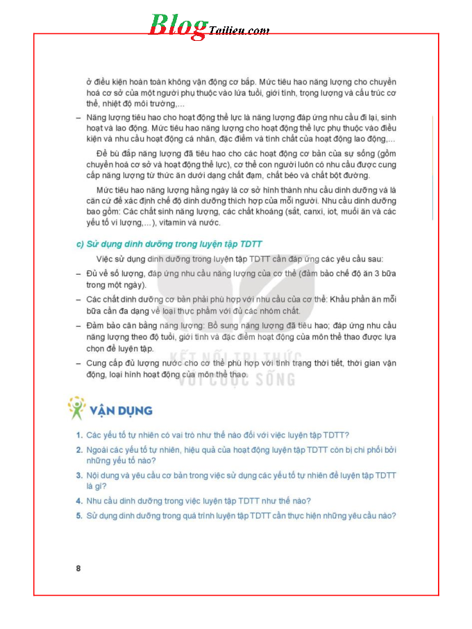 Giáo dục thể chất lớp 11 Cầu lông Kết nối tri thức pdf (trang 8)