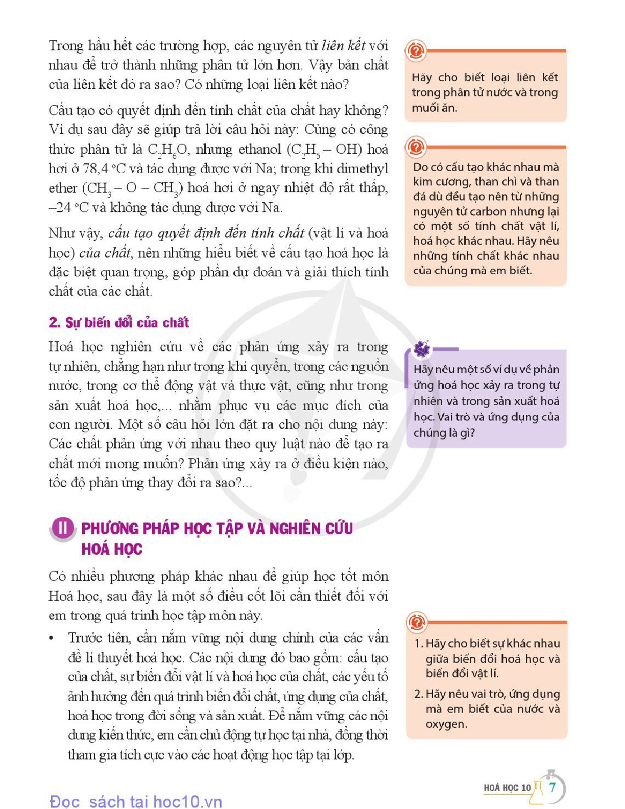 Hóa học lớp 10 Cánh diều pdf (trang 8)