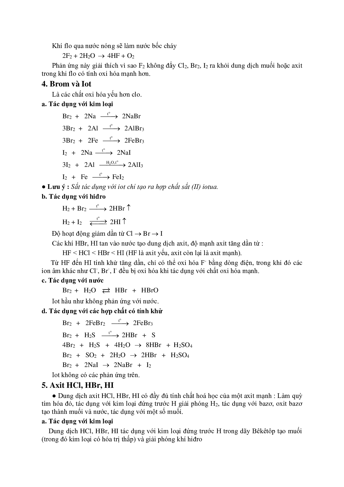 Lý thuyết và bài tập trắc nghiệm Chương Nhóm halogen môn Hóa lớp 10 có đáp án (trang 3)