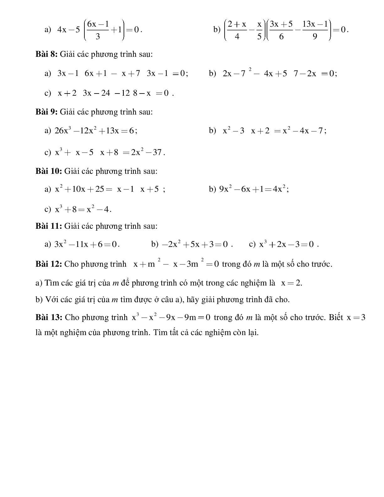 Phương trình tích đại số lớp 8 (trang 2)
