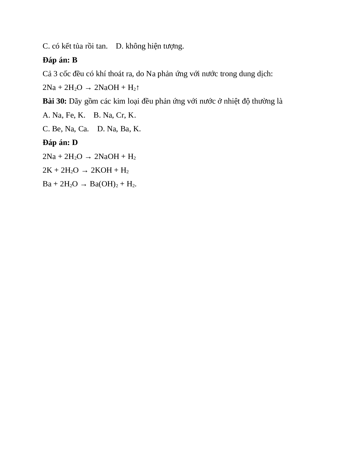 30 Bài tập về Kim loại kiềm hóa 12 có lời giải chi tiết (trang 9)