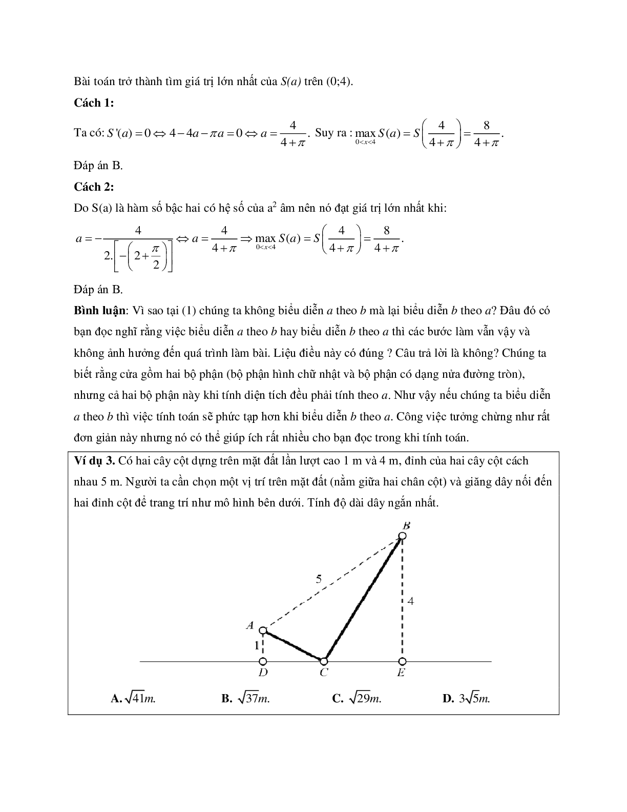 83 bài toán thực tế liên quan đến hình học có đáp án (trang 7)