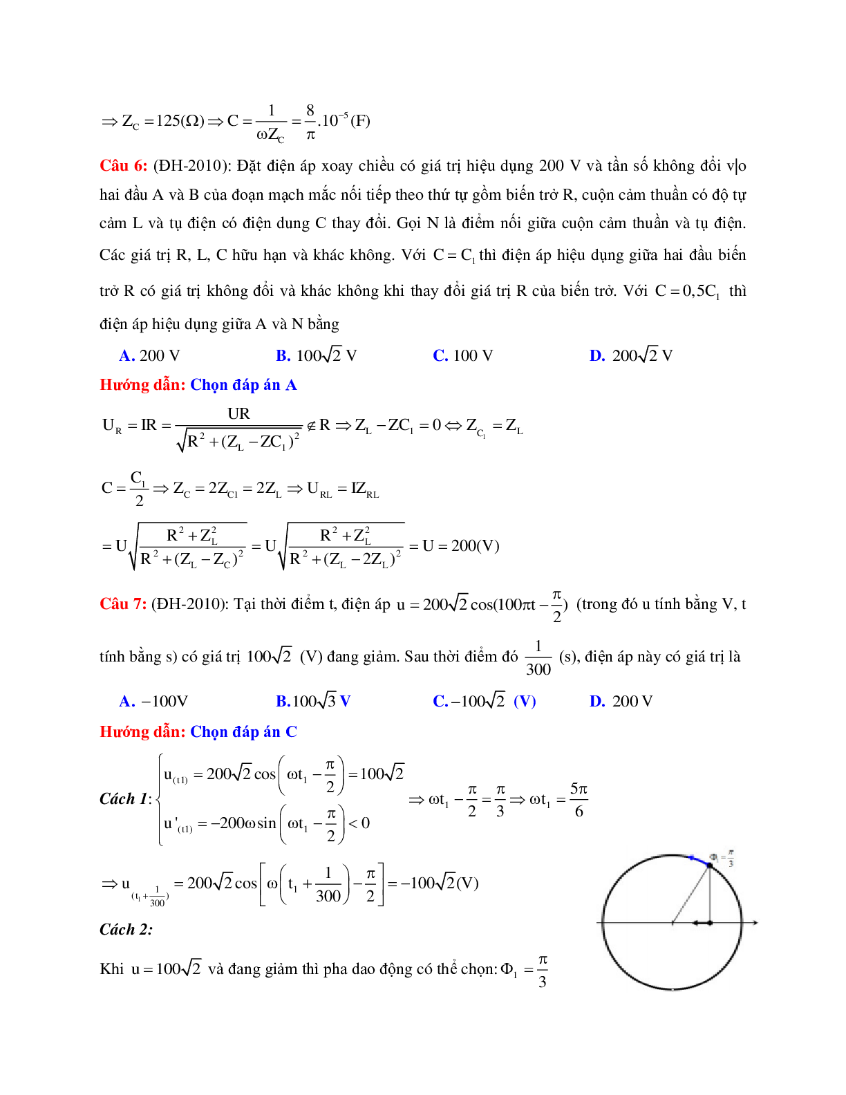 Giải nhanh chuyên đề Điện xoay chiều môn Vật lý lớp 12 (trang 3)
