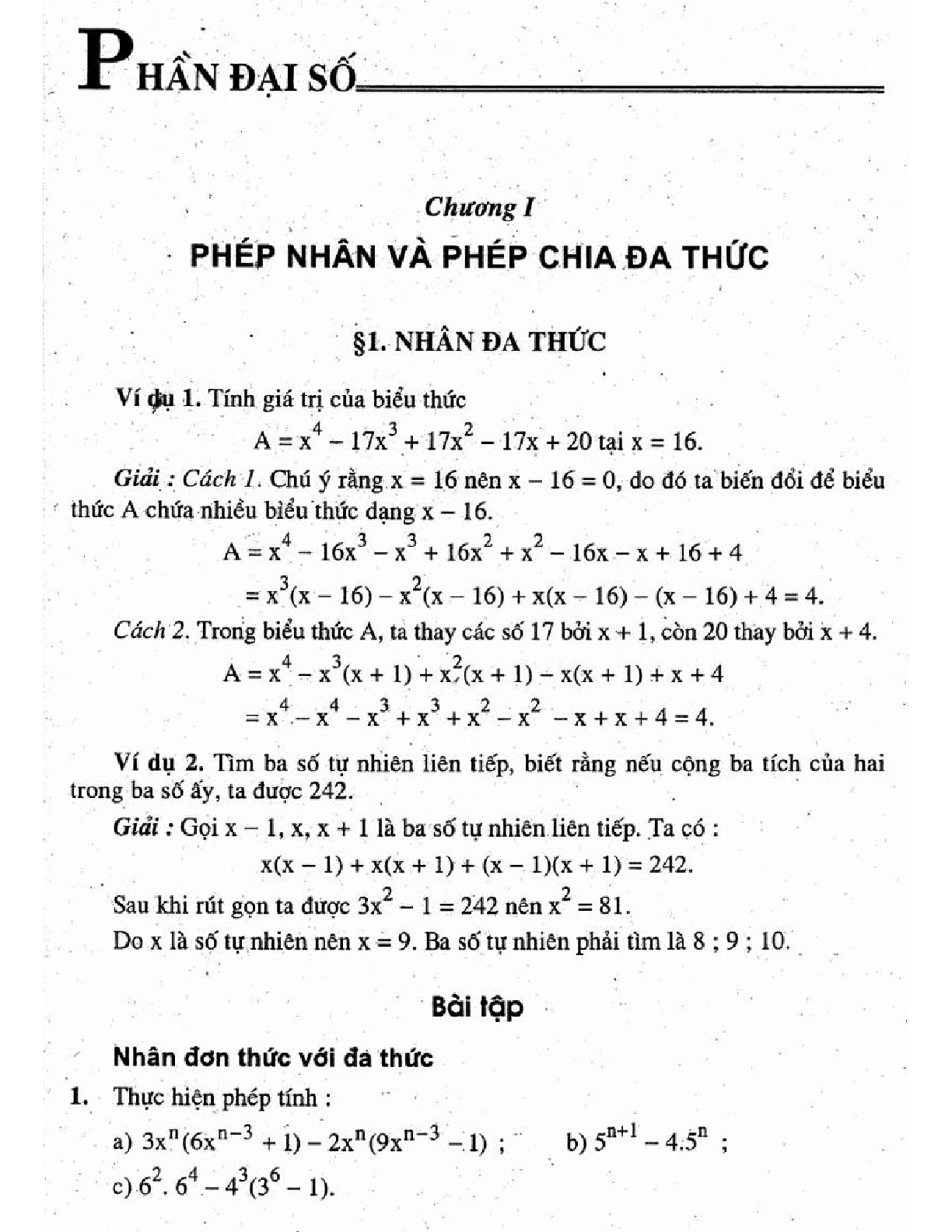 Nâng cao và phát triển Toán 8 tập 1 hay nhất (trang 1)