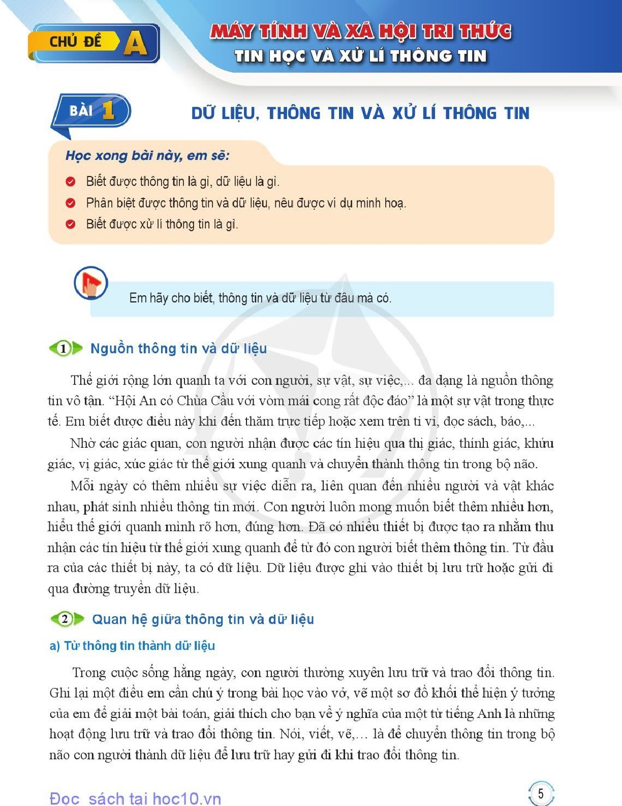 Tin học lớp 10 Cánh diều pdf (trang 6)