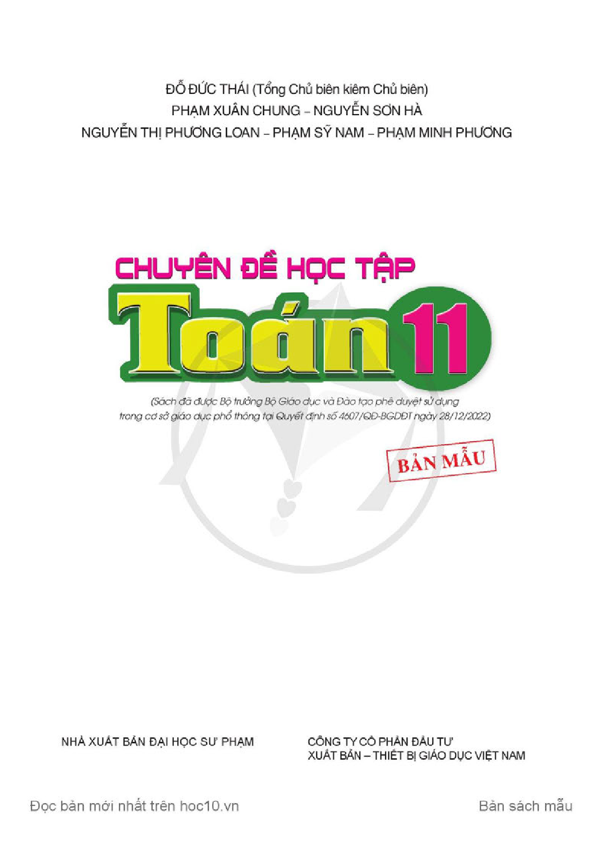 Chuyên đề học tập Toán 11 Cánh diều pdf (trang 3)