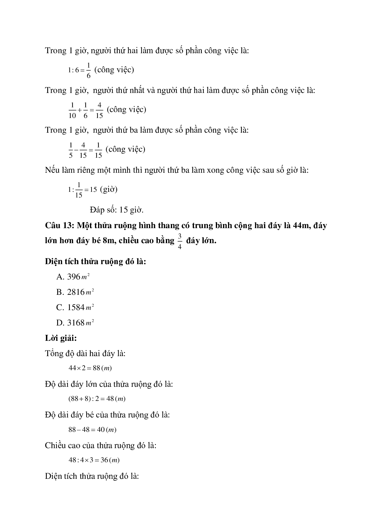 13 câu Trắc nghiệm Ôn tập về giải toán có đáp án 2023 – Toán lớp 5 (trang 9)