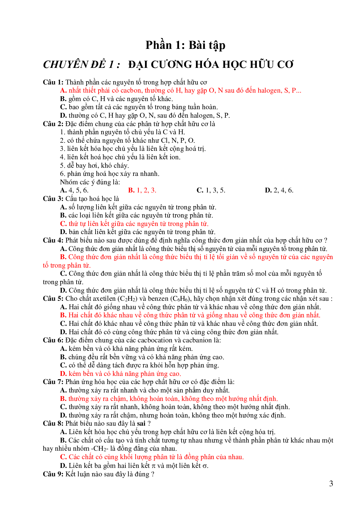 6 chuyên đề hóa hữu cơ môn Hóa học lớp 11 có đáp án (trang 2)