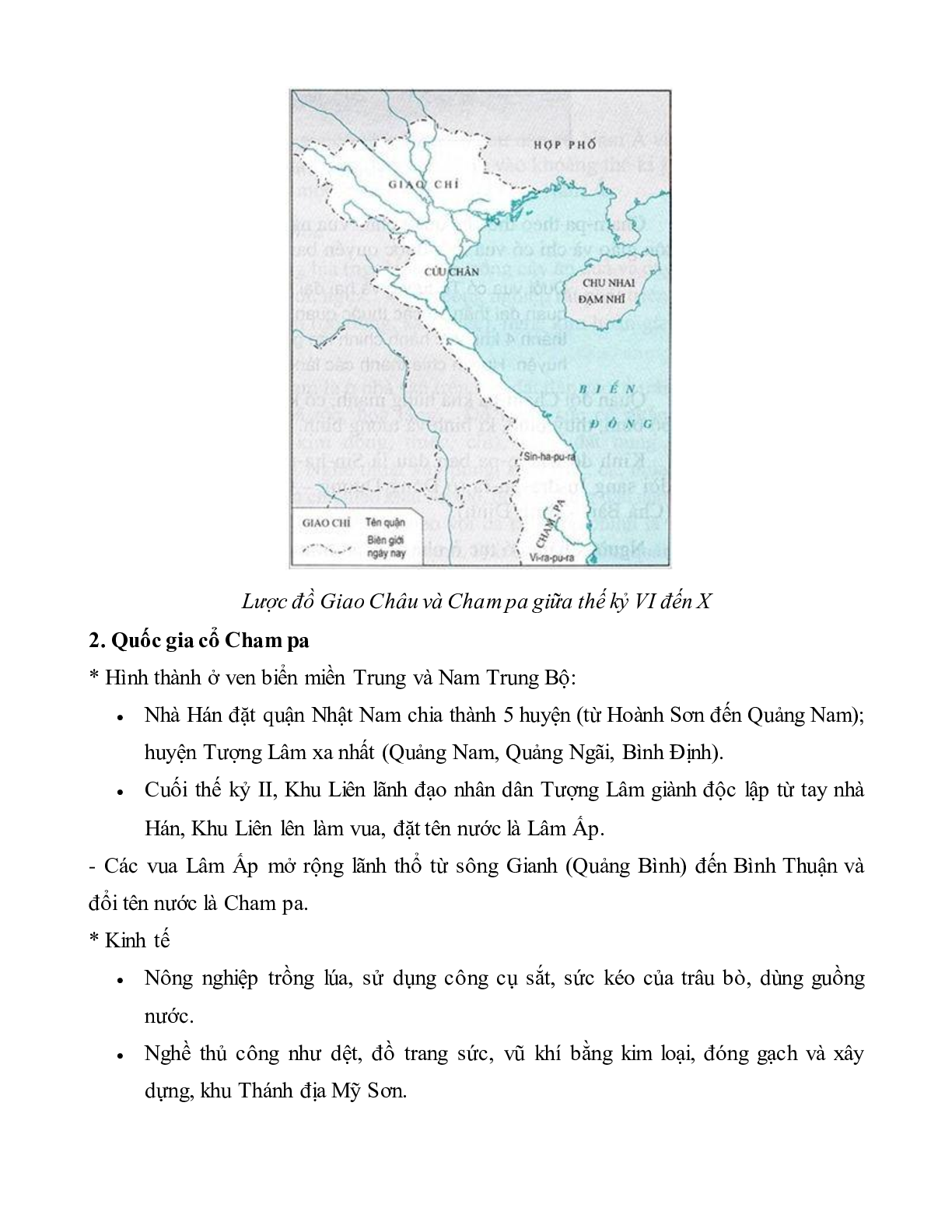 Lý thuyết Lịch sử 10: Bài 14: Các quốc gia cổ đại trên đất nước Việt Nam mới nhất (trang 4)