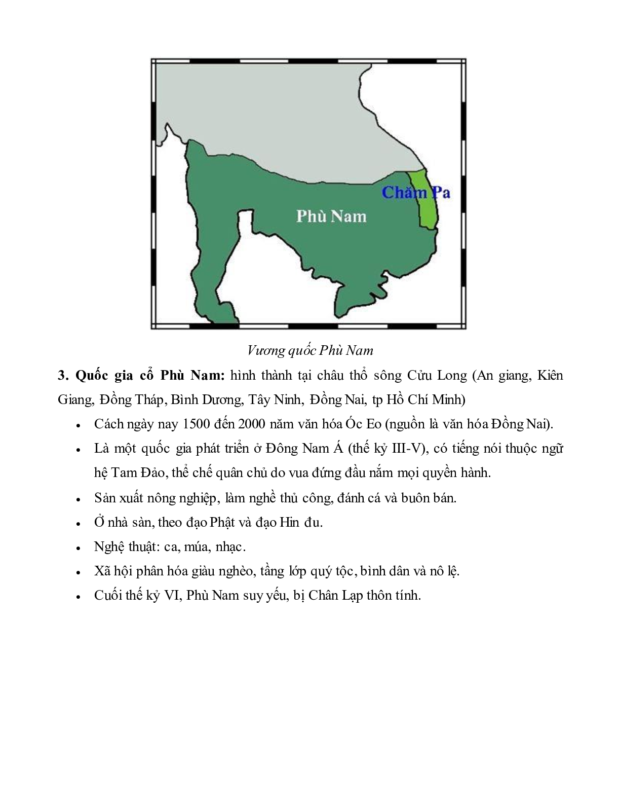 Lý thuyết Lịch sử 10: Bài 14: Các quốc gia cổ đại trên đất nước Việt Nam mới nhất (trang 6)