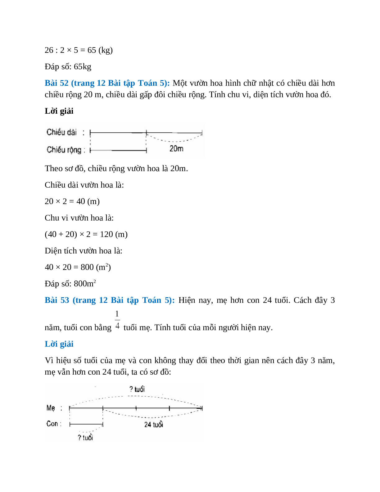 SBT Toán lớp 5 trang 11, 12 Ôn tập và bổ sung về giải toán (trang 6)