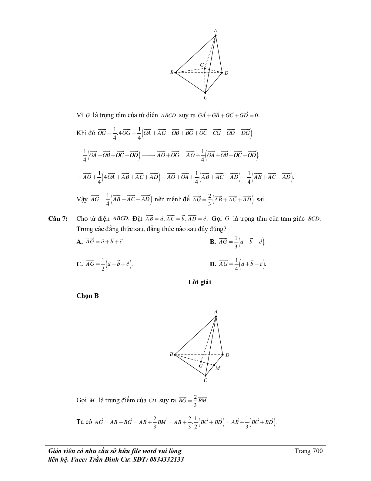 Phân loại và phương pháp giải bài tập vectơ trong không gian, quan hệ vuông góc (trang 6)