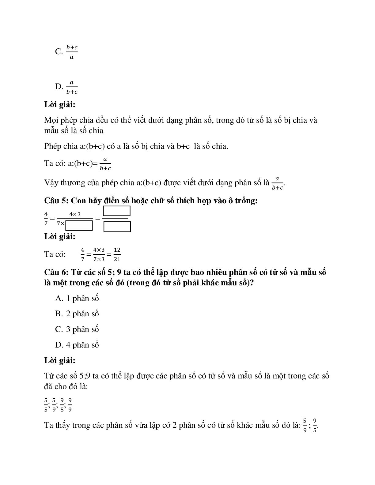 31 câu Trắc nghiệm Tìm phân số của một số có đáp án 2023 – Toán lớp 4 (trang 3)