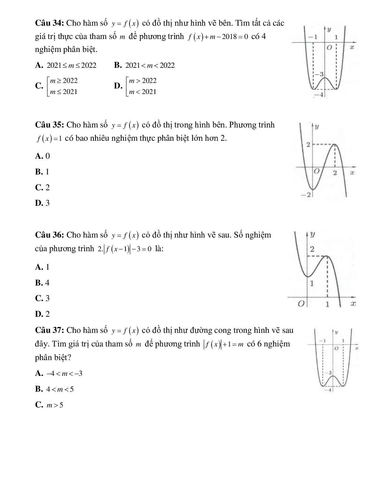 Biến luận số nghiệm của phương trình bằng đồ thị (trang 8)