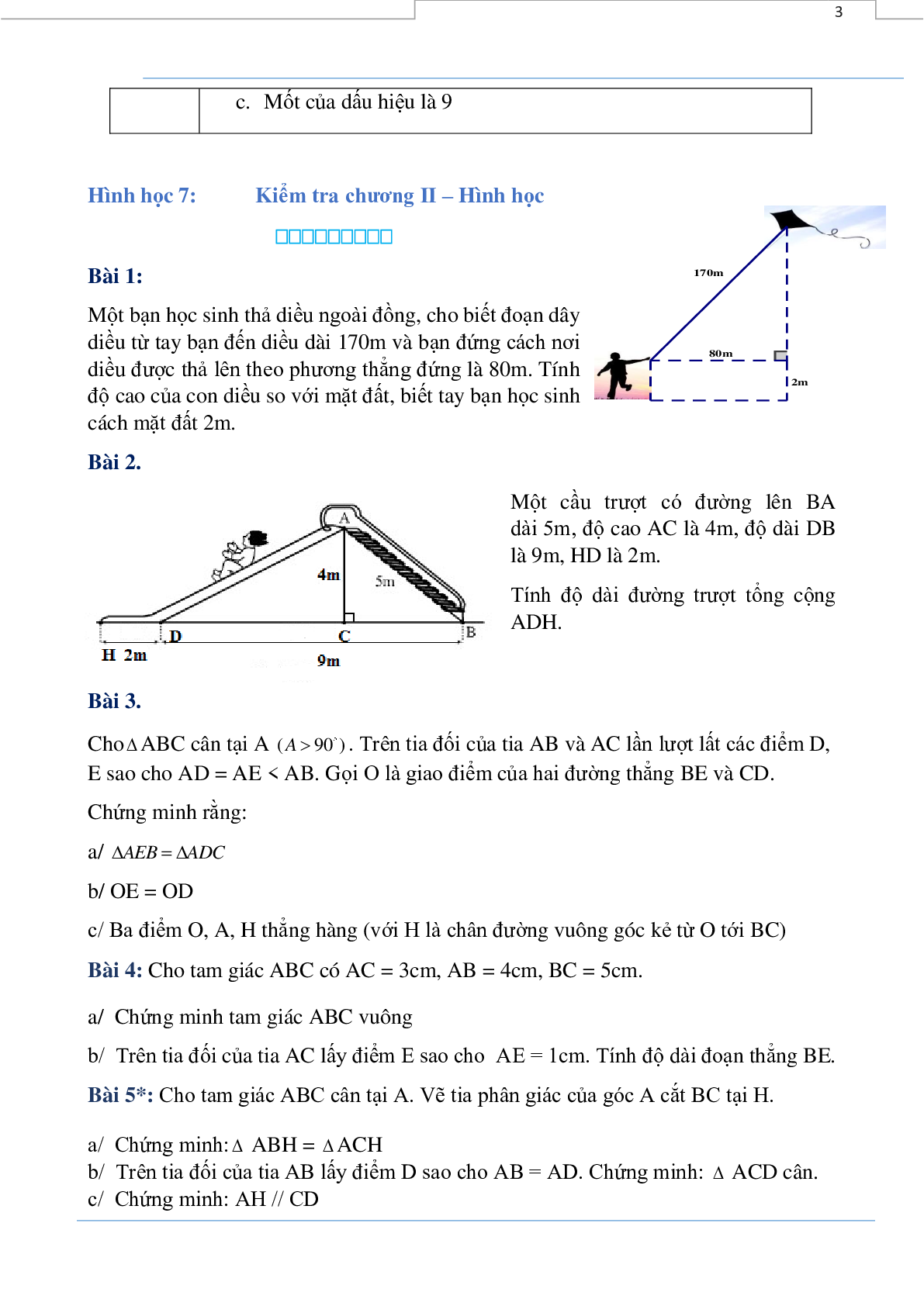 Phiếu bài tập tuần 24 - Toán 7 (trang 3)