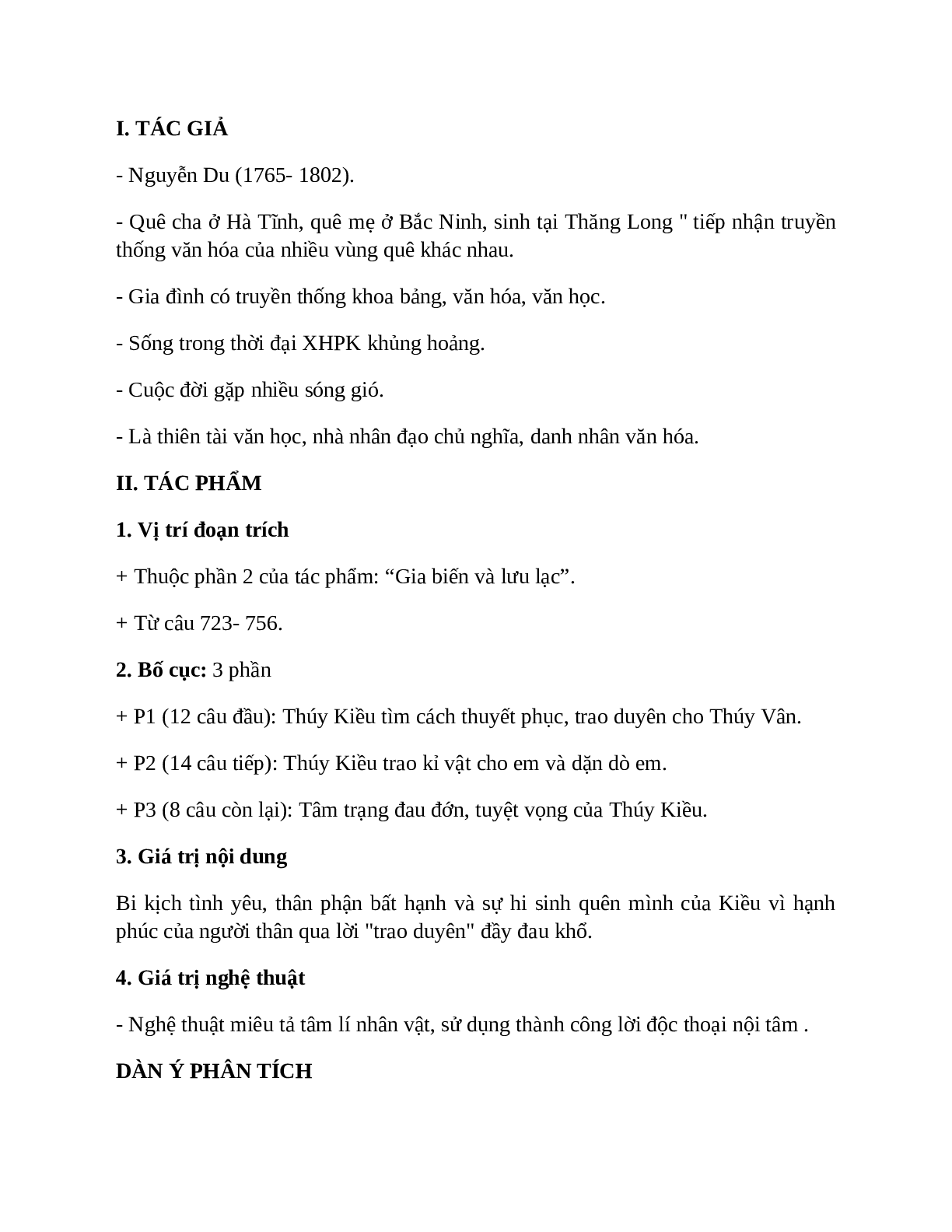 Sơ đồ tư duy bài Trao duyên dễ nhớ, ngắn nhất - Ngữ văn lớp 10 (trang 2)