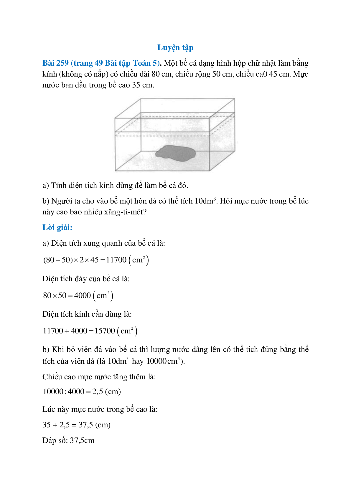 Một bể cá dạng hình hộp chữ nhật làm bằng kính (trang 1)
