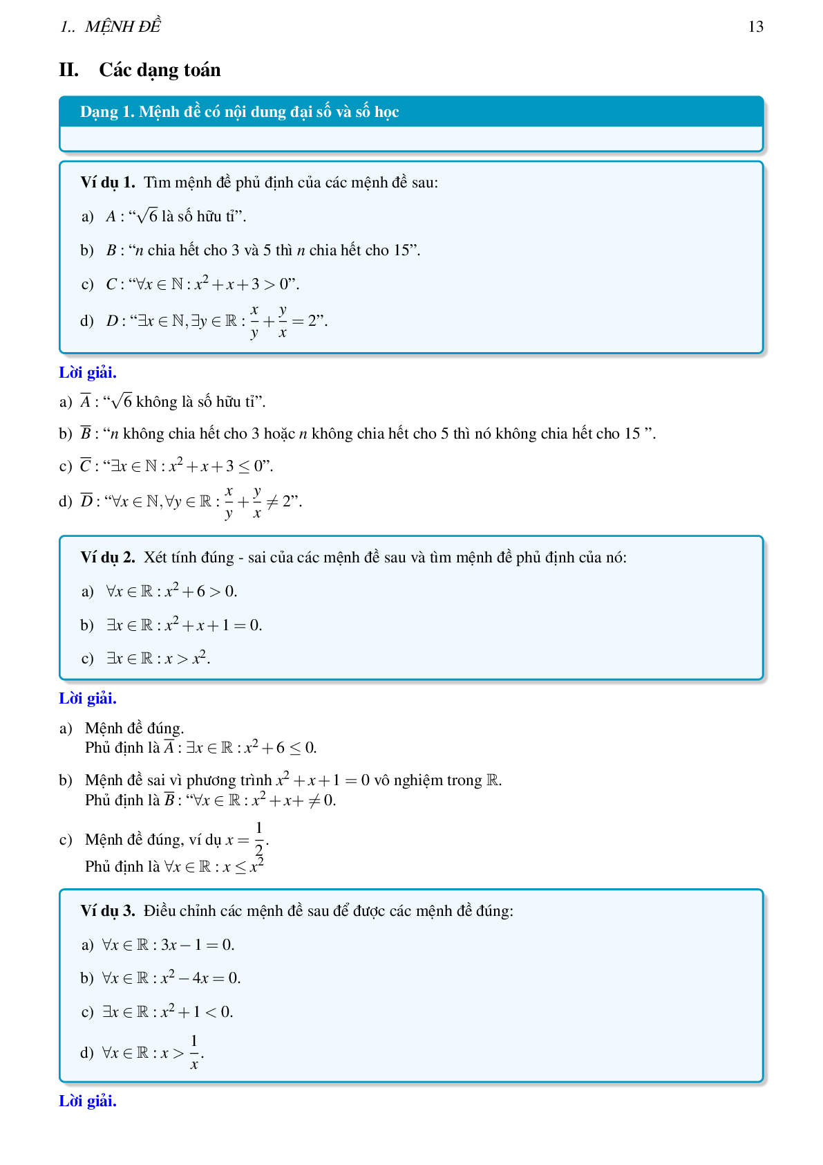 Lý thuyết, các dạng toán và bài tập mệnh đề và tập hợp (trang 3)