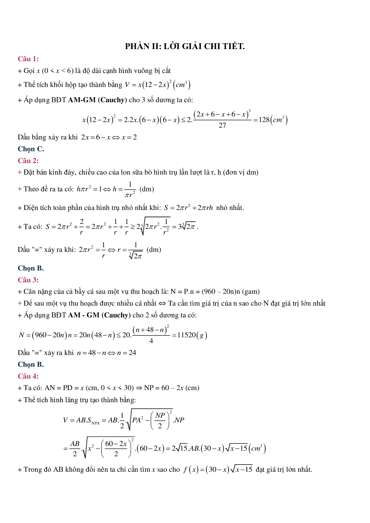 40 bài toán tối ưu thực tế có đáp án (trang 10)