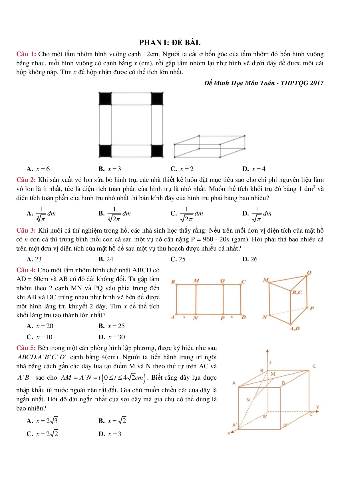 40 bài toán tối ưu thực tế có đáp án (trang 2)