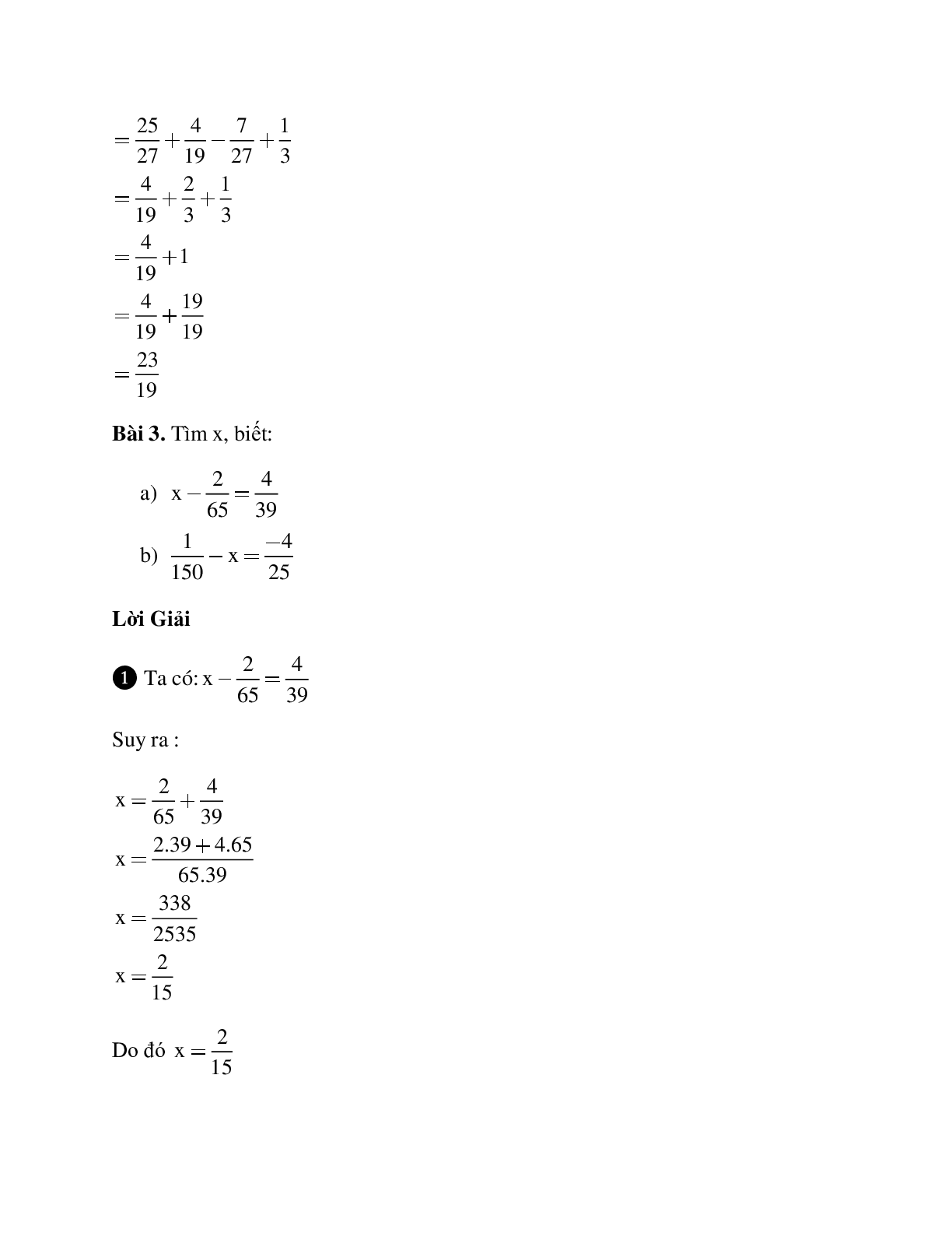 Bài tập về phép trừ phân số chọn lọc, có đáp án (trang 10)
