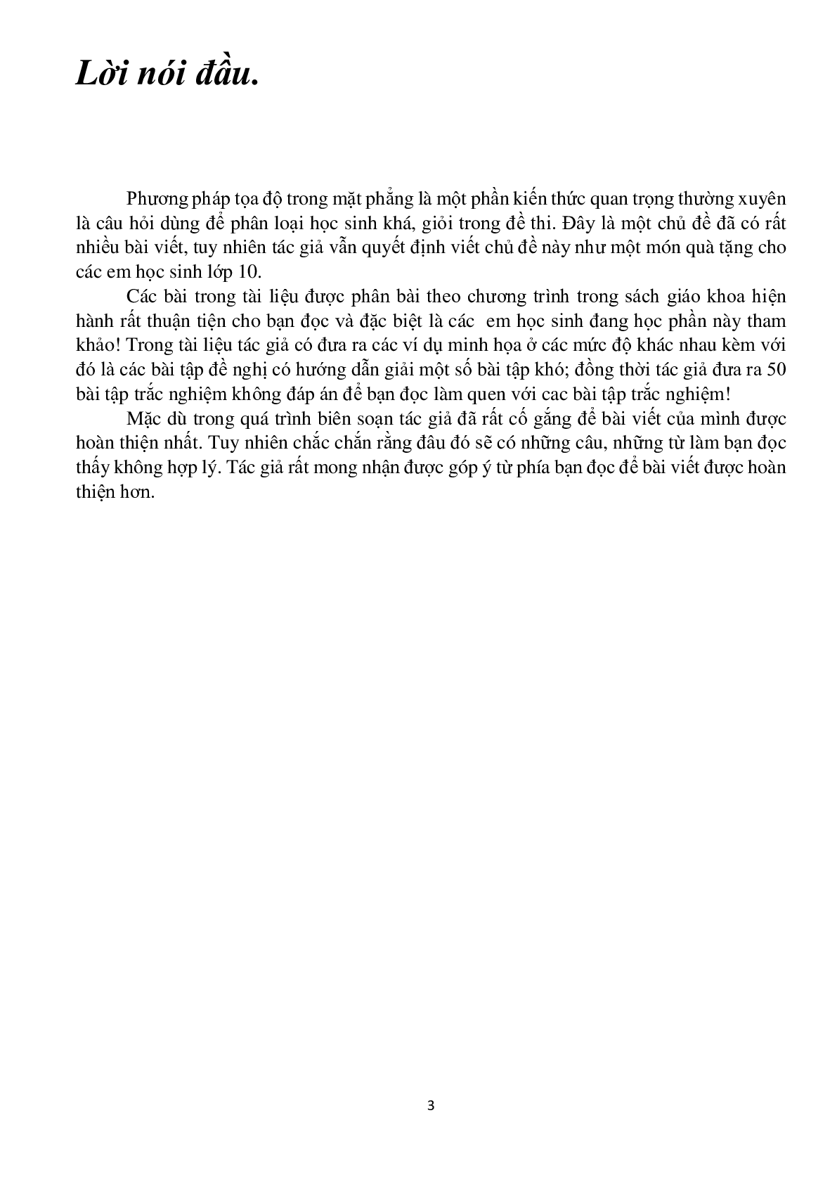 Chuyên đề phương pháp tọa độ trong mặt phẳng - Nguyễn Bá Hoàng (trang 3)