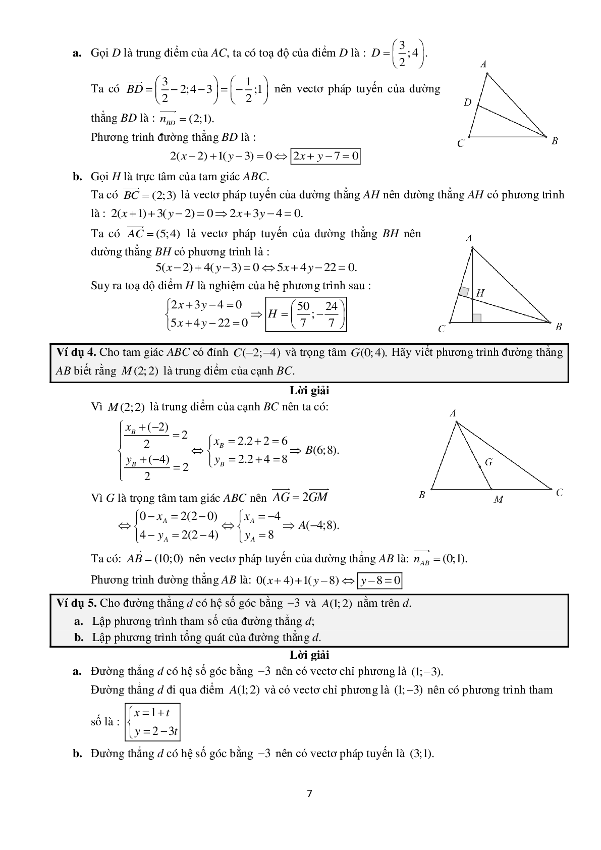 Chuyên đề phương pháp tọa độ trong mặt phẳng - Nguyễn Bá Hoàng (trang 7)