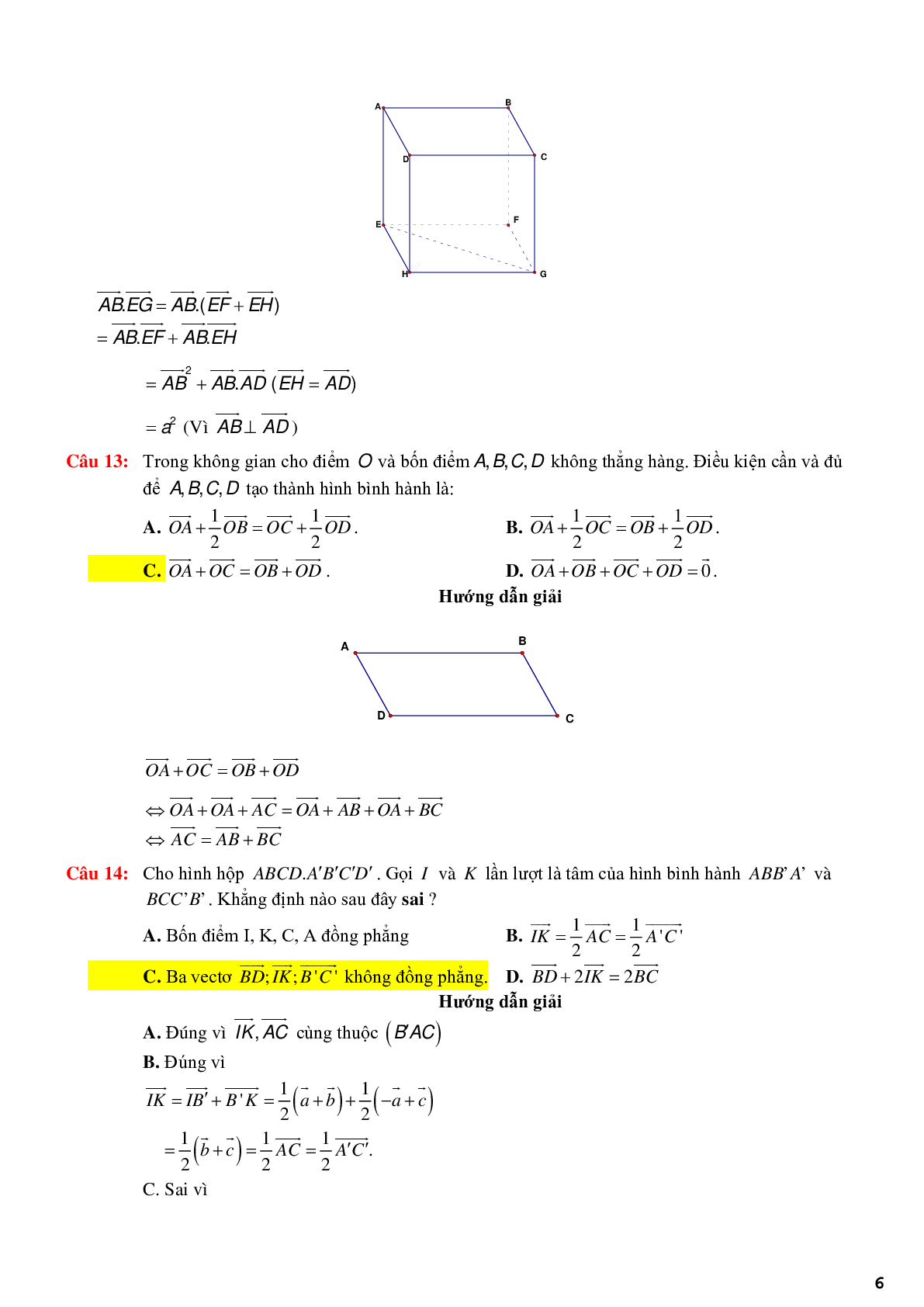 123 bài tập trắc nghiệm quan hệ vuông góc có lời giải chi tiết (trang 6)