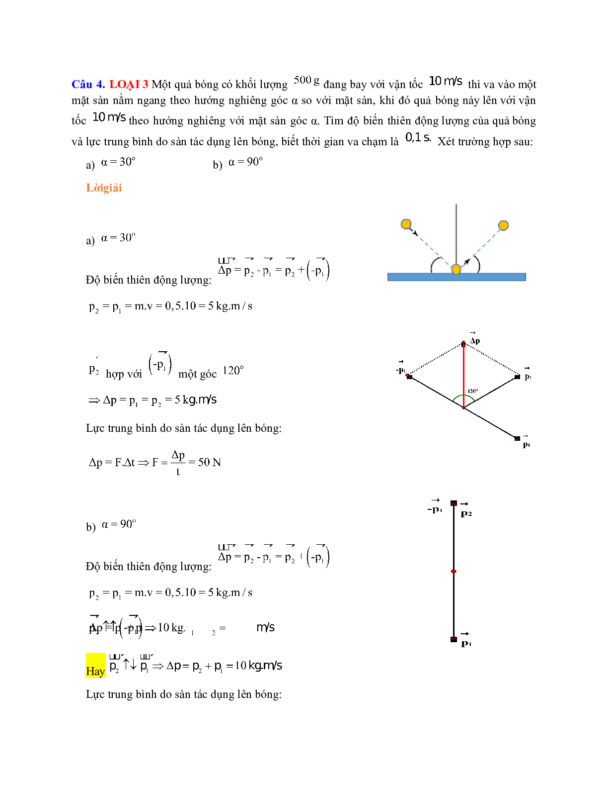 Chuyên đề: Các định luật bảo toàn môn Vật lý lớp 10 (trang 4)