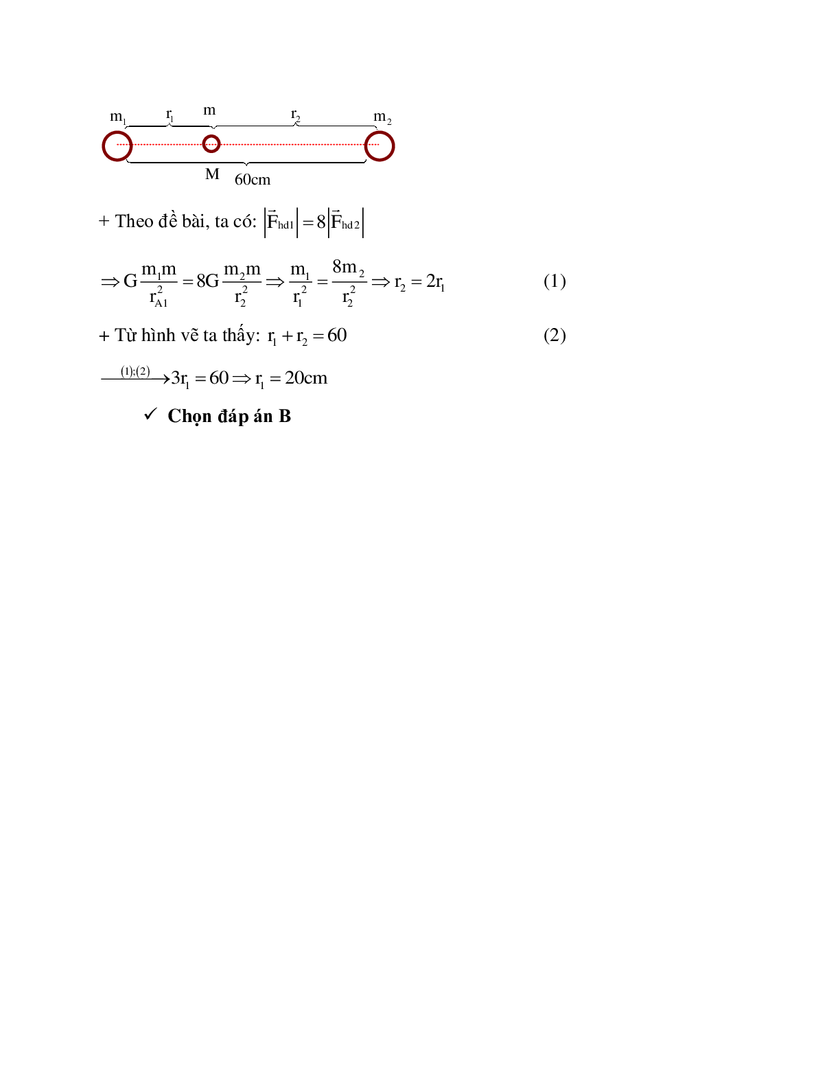 Phương pháp giải và bài tập về Xác định vị trí để đặt 3 để lực hấp dẫn cân bằng (trang 4)
