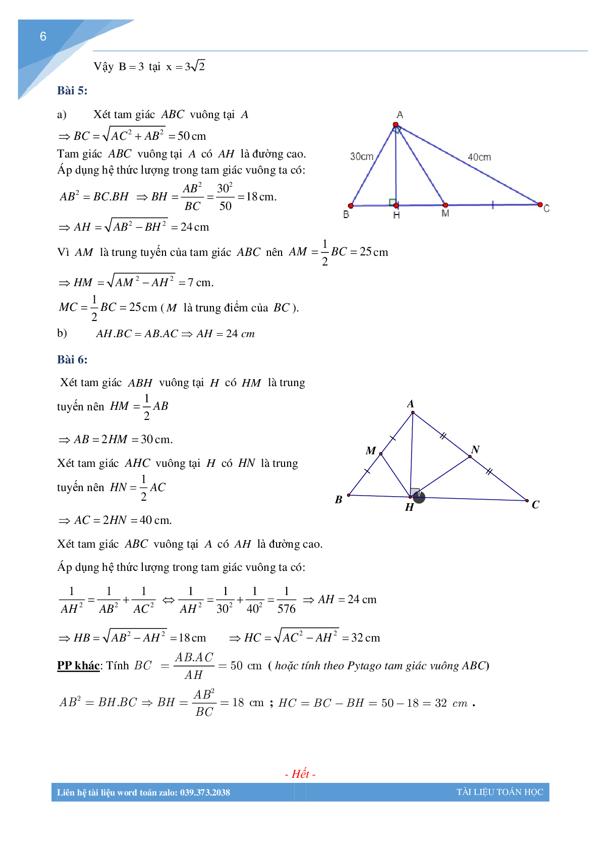 Bài tập tuần môn toán lớp 9 (trang 6)