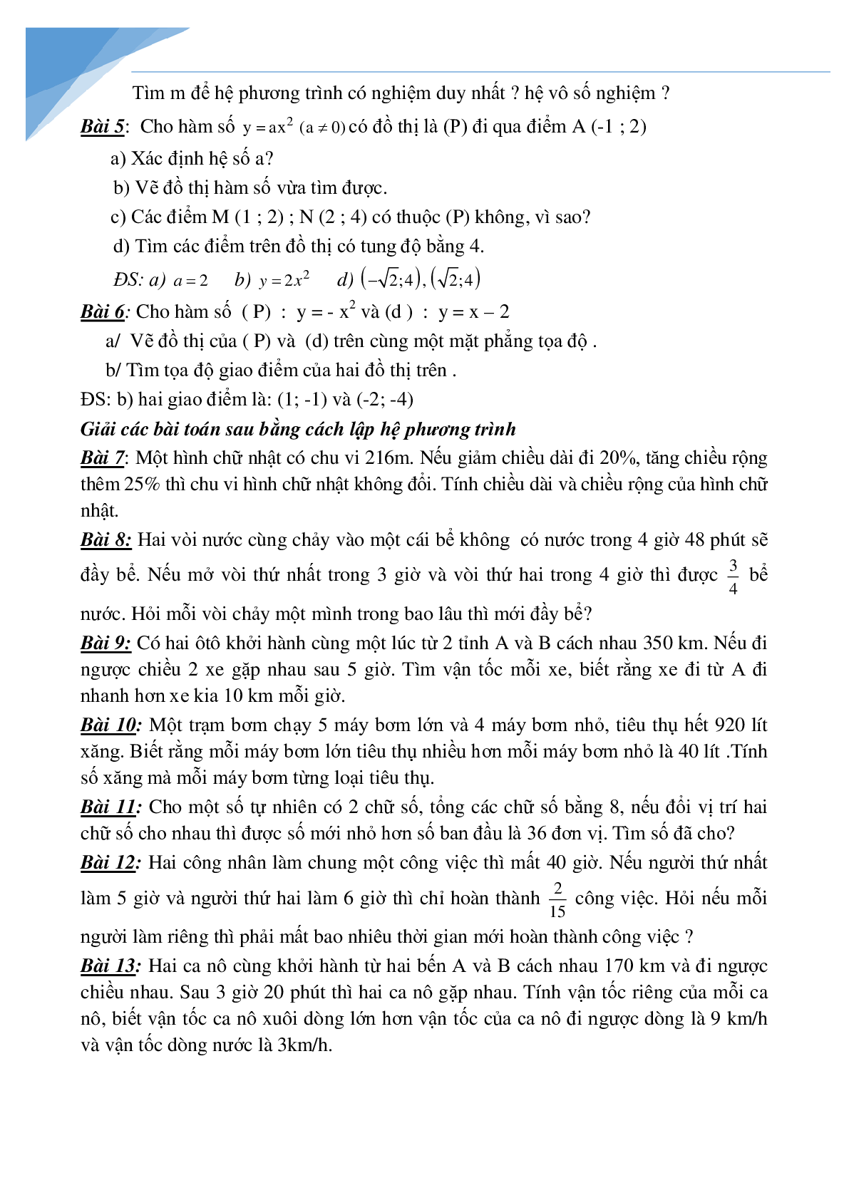 Đề cương giữa kì 2 môn toán lớp 9 (trang 3)